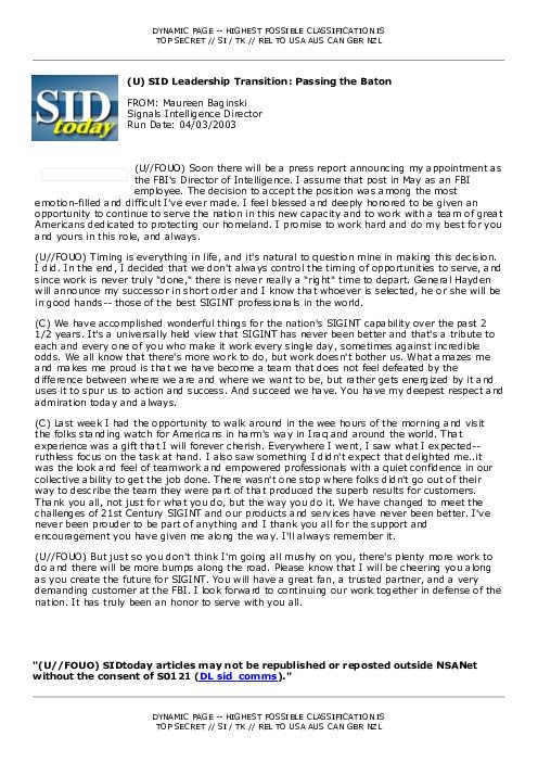 \⠀唀尩 SID Leadership Transition: Passing the Baton