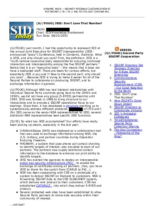 2003-08-25 SIDToday - JESI Dont Lose That Number