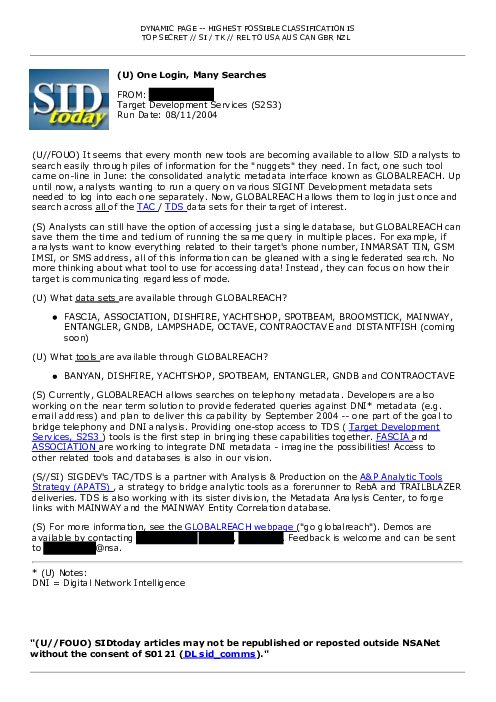 2004-08-11 SIDToday - One Login Many Searches
