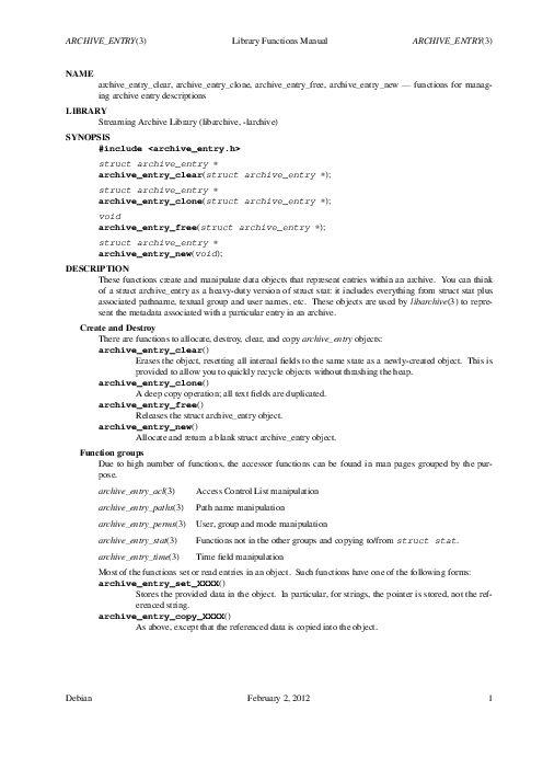 ARCHIVE_ENTRY(3) Library Functions Manual ARCHIVE_ENTRY(3) (2012).pdf