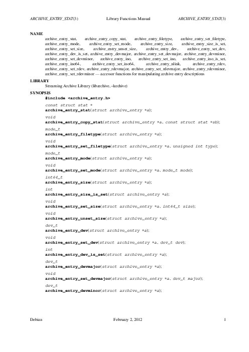 ARCHIVE_ENTRY_STAT(3) Library Functions Manual ARCHIVE_ENTRY_STAT(3) (2012).pdf