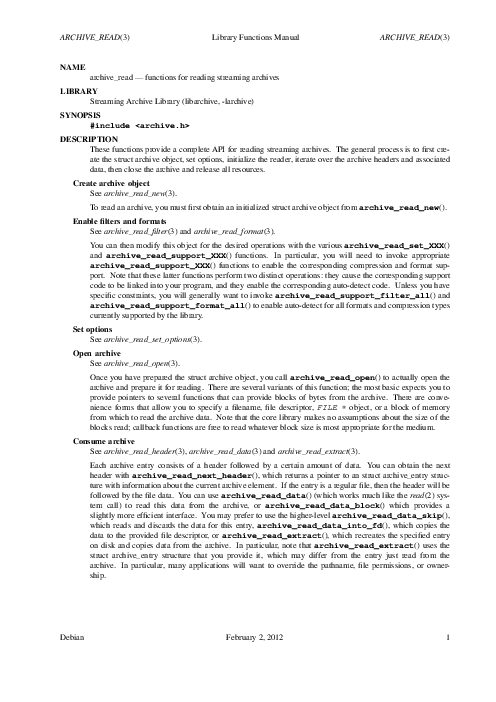 ARCHIVE_READ(3) Library Functions Manual ARCHIVE_READ(3) (2012).pdf