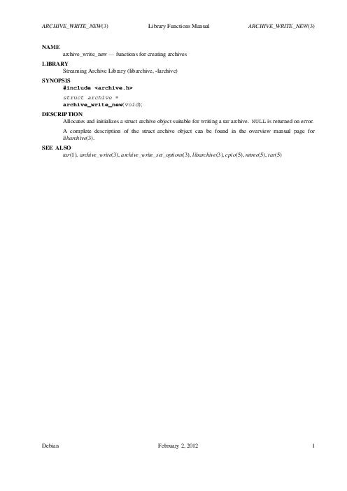 ARCHIVE_WRITE_NEW(3) Library Functions Manual ARCHIVE_WRITE_NEW(3) (2012).pdf