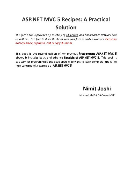 ASP .NET MVC 5 Recipes A Practical (2012).pdf