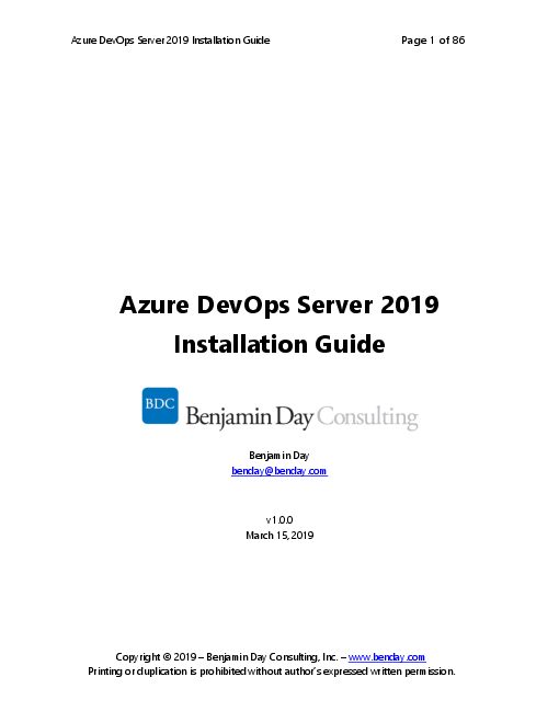 Azure DevOps Server 2019 Installation Guide (2019).pdf