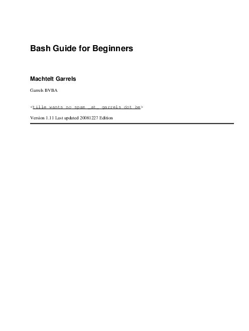 Bash Guide for Beginners (2009).pdf