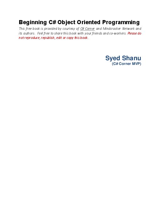 Beginning C# Object Oriented Programming (2016).pdf