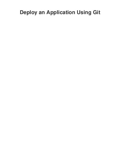 Deploy an Application Using Git (2022).pdf