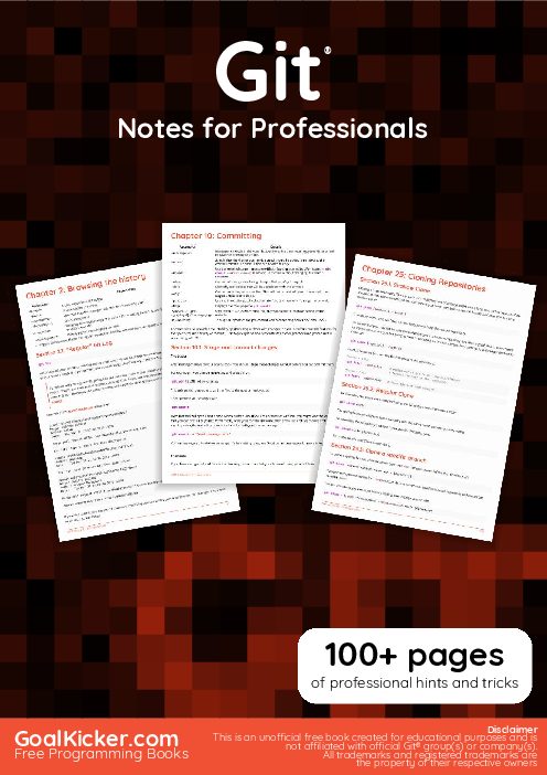 Git Notes for Professionals (2018)