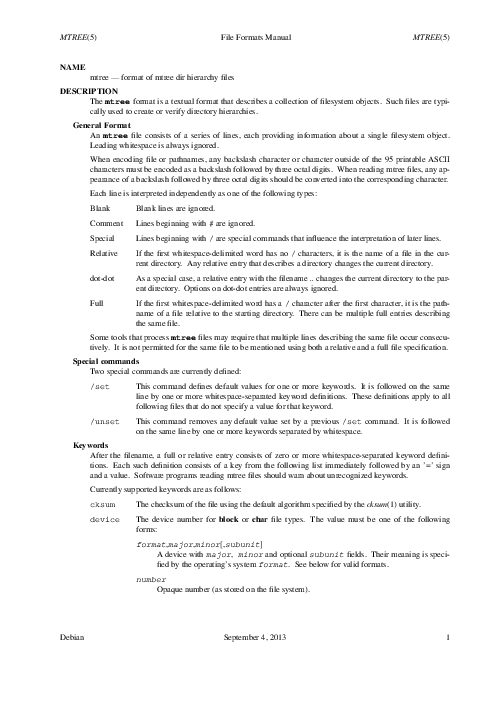 MTREE(5) File Formats Manual MTREE(5) (2013).pdf