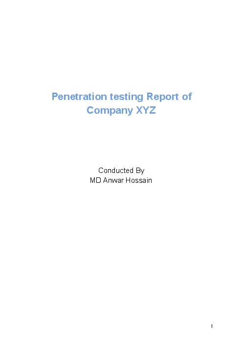 Penetration testing Report ofCompany XYZ.pdf