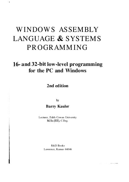 WINDOWS ASSEMBLY (1997) [087930474X].pdf