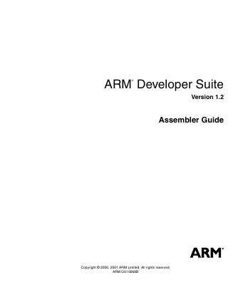 ARM Developer Suite — Assembler Guide.pdf