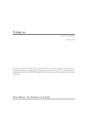 GNU Assembler Manual.pdf